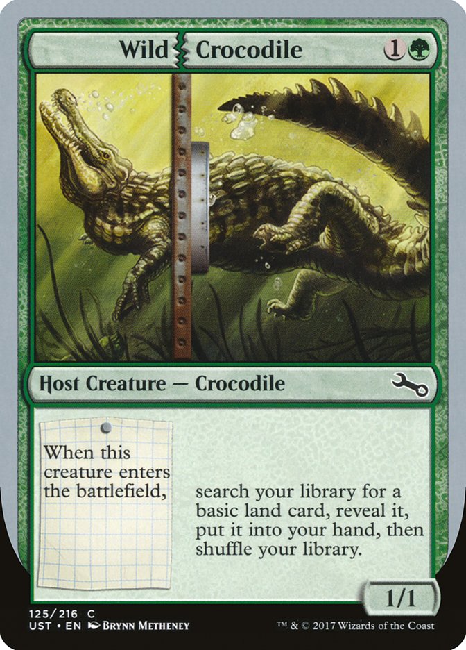 Wild Crocodile [Unstable] Magic: The Gathering
