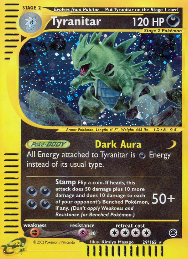Tyranitar (29/165) [Expedition: Base Set] Pokémon