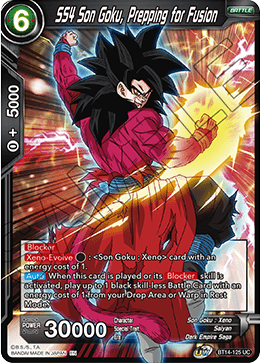 SS4 Son Goku, Prepping for Fusion (BT14-125) [Cross Spirits] Dragon Ball Super