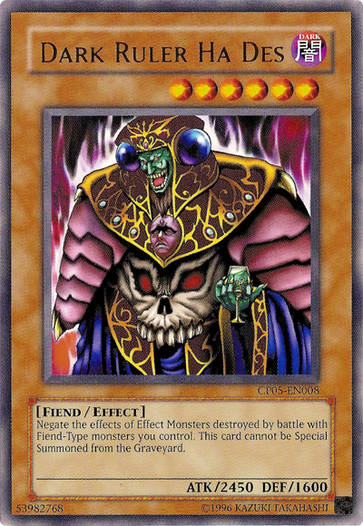 Dark Ruler Ha Des [CP05-EN008] Rare Yu-Gi-Oh!