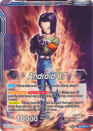 Android 17 // Android 17, Universal Guardian (BT9-021) [Universal Onslaught] Dragon Ball Super
