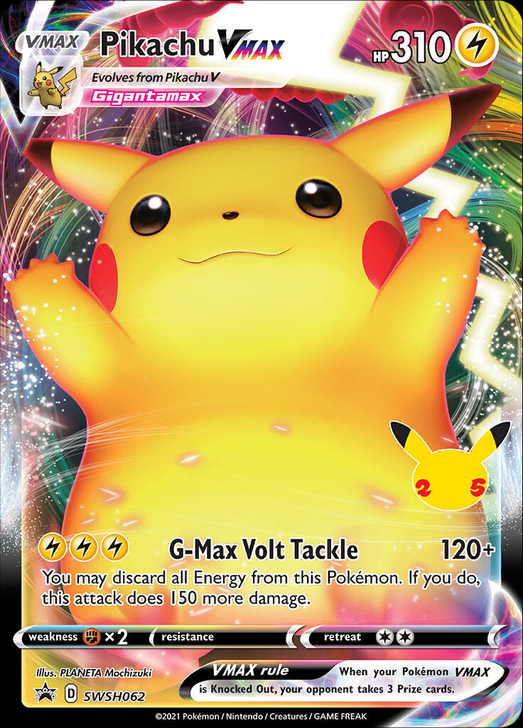 Pikachu VMAX (SWSH062) (Celebrations) [Sword & Shield: Black Star Promos] Pokémon