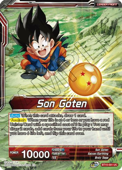 Son Goten // SS Son Goten, Kamehameha Miracle (BT15-001) [Saiyan Showdown] Dragon Ball Super