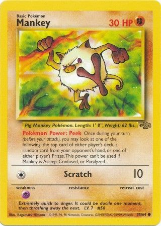 Mankey (55/64) [Jungle Unlimited] Pokémon