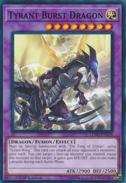 Tyrant Burst Dragon [LEDD-ENA38] Common Yu-Gi-Oh!