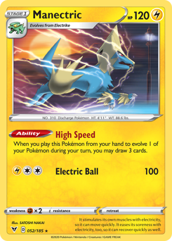 Manectric (052/185) [Sword & Shield: Vivid Voltage] Pokémon