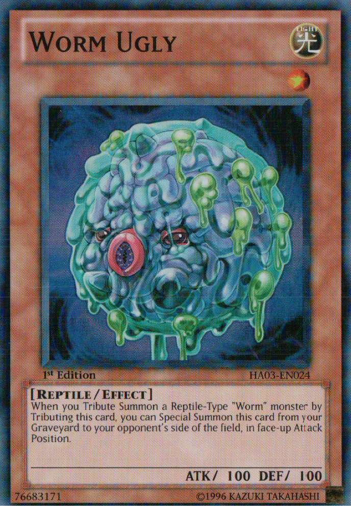 Worm Ugly [HA03-EN024] Super Rare Yu-Gi-Oh!