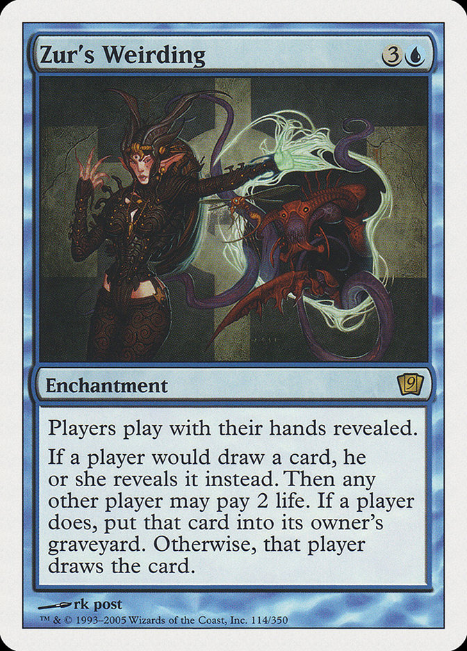 Zur's Weirding [Ninth Edition] Magic: The Gathering