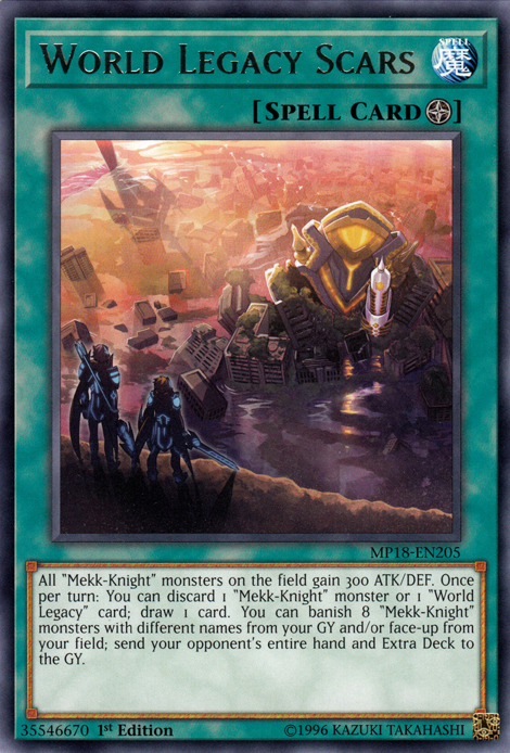 World Legacy Scars [MP18-EN205] Rare Yu-Gi-Oh!