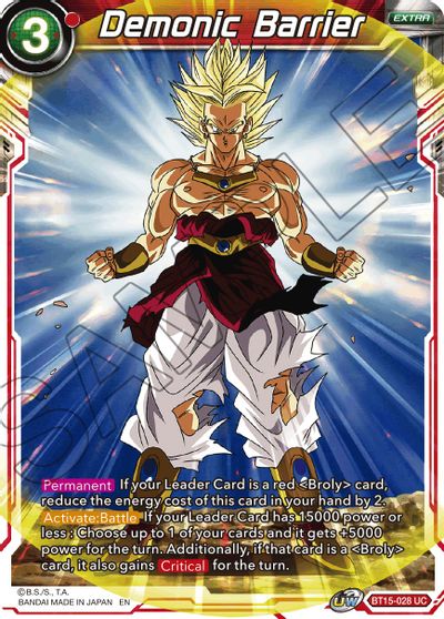 Demonic Barrier (BT15-028) [Saiyan Showdown] Dragon Ball Super