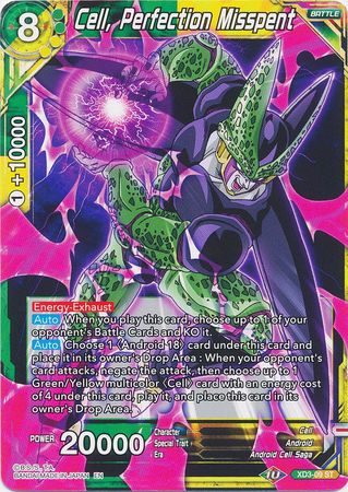 Cell, Perfection Misspent (XD3-09) [The Ultimate Life Form] Dragon Ball Super
