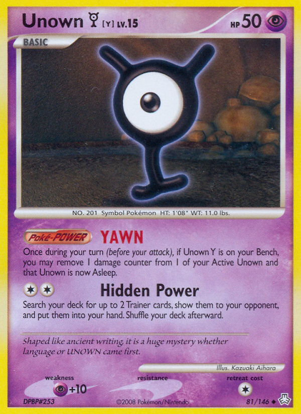 Unown Y (81/146) [Diamond & Pearl: Legends Awakened] Pokémon