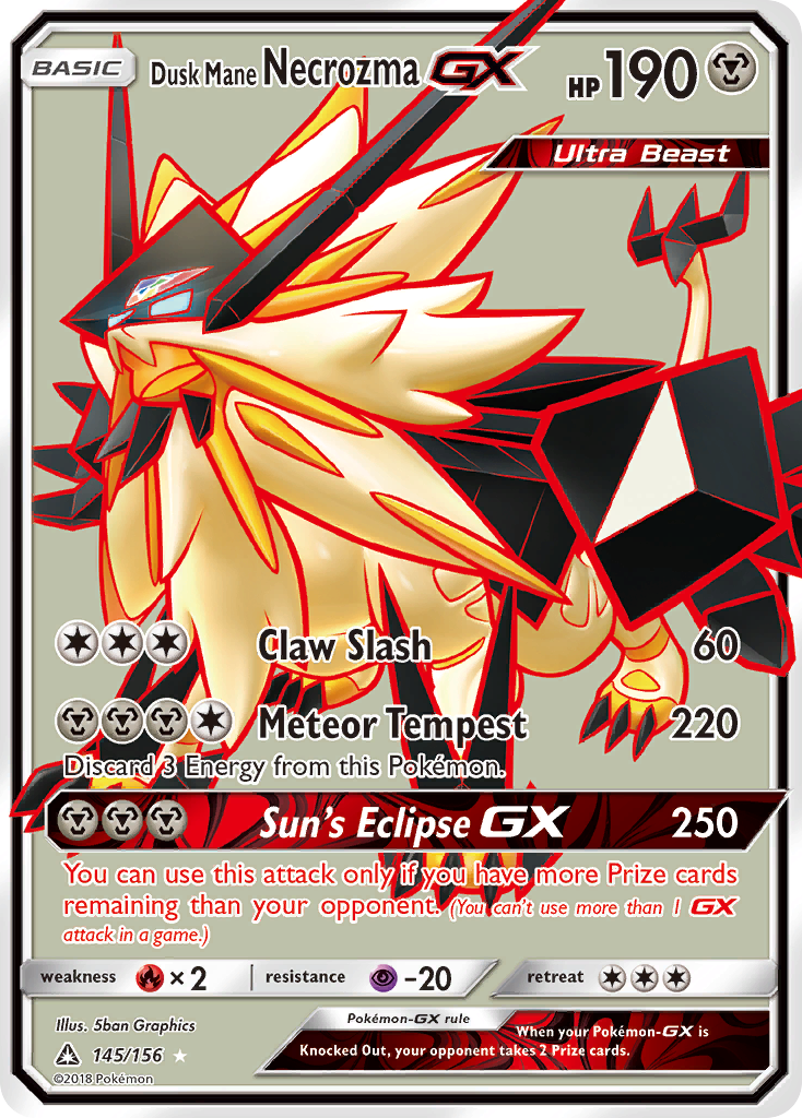 Dusk Mane Necrozma GX (145/156) [Sun & Moon: Ultra Prism] Pokémon