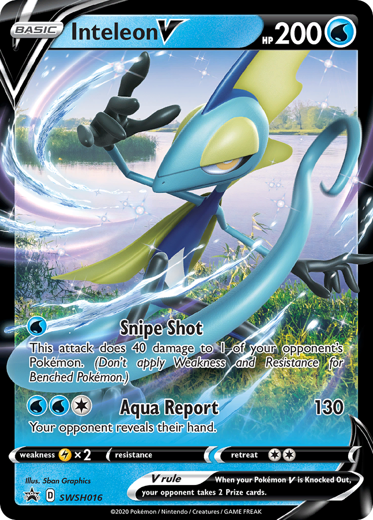 Inteleon V (SWSH016) (Jumbo Card) [Sword & Shield: Black Star Promos] Pokémon