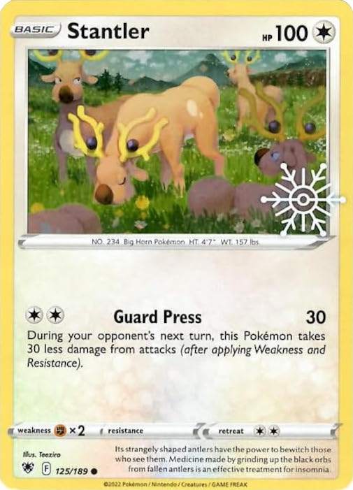 Stantler (125/189) (Holiday Calendar) [Sword & Shield: Astral Radiance] Pokémon