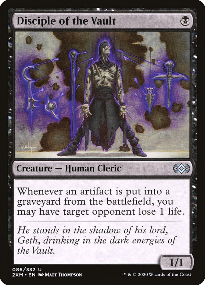 Disciple of the Vault [Double Masters] Magic: The Gathering