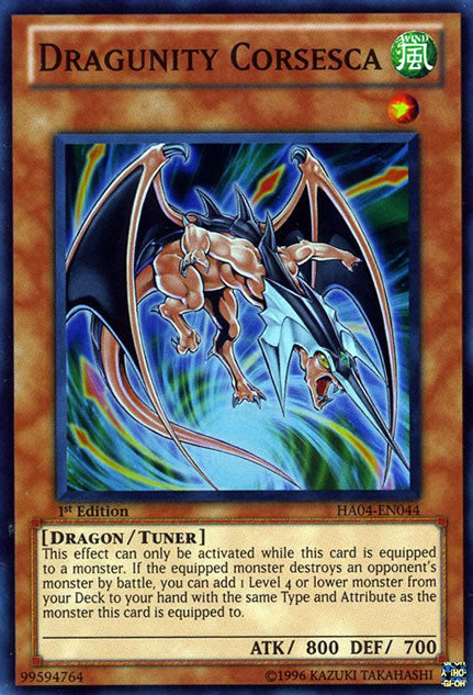 Dragunity Corsesca [HA04-EN044] Super Rare Yu-Gi-Oh!