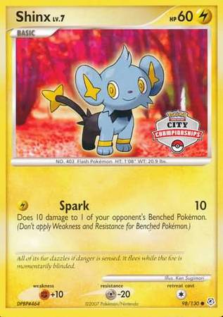 Shinx (98/130) (City Championships Promo) [Nintendo: Black Star Promos] Pokémon