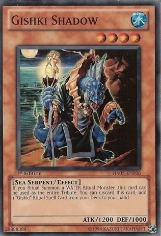 Gishki Shadow [HA05-EN036] Super Rare Yu-Gi-Oh!