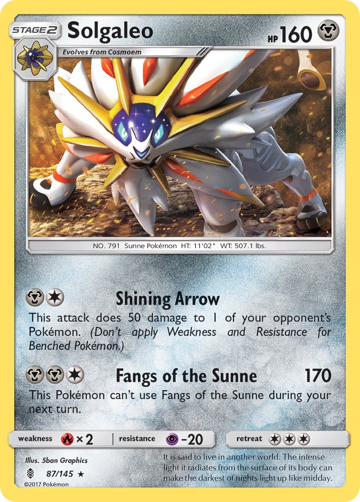 Solgaleo (87/145) (Theme Deck Exclusive) [Sun & Moon: Guardians Rising] Pokémon