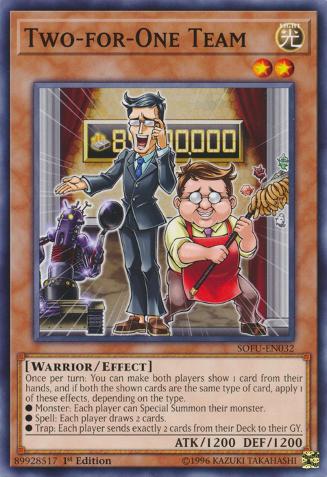 Two-for-One Team [SOFU-EN032] Short Print Yu-Gi-Oh!