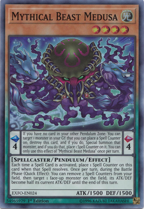 Mythical Beast Medusa [EXFO-EN024] Super Rare Yu-Gi-Oh!