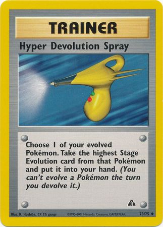 Hyper Devolution Spray (73/75) [Neo Discovery Unlimited] Pokémon