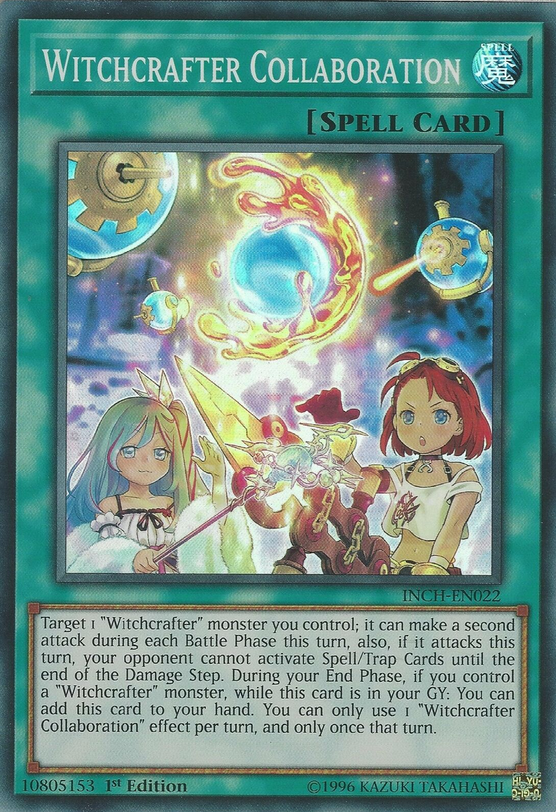 Witchcrafter Collaboration [INCH-EN022] Super Rare Yu-Gi-Oh!