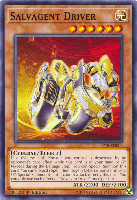 Salvagent Driver [SP18-EN004] Common Yu-Gi-Oh!