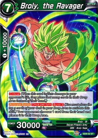 Broly, the Ravager (Starter Deck - Rising Broly) (SD8-02) [Destroyer Kings] Dragon Ball Super