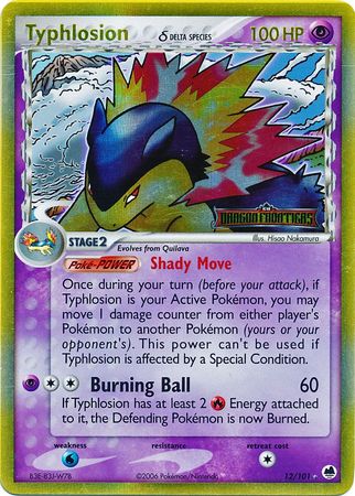 Typhlosion (12/101) (Delta Species) (Stamped) [EX: Dragon Frontiers] Pokémon