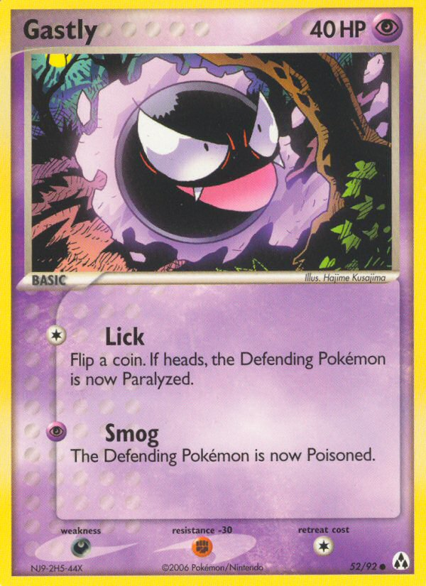 Gastly (52/92) [EX: Legend Maker] Pokémon