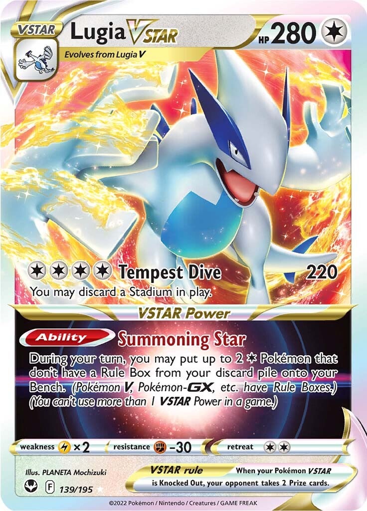 Lugia VSTAR (139/195) [Sword & Shield: Silver Tempest] Pokémon