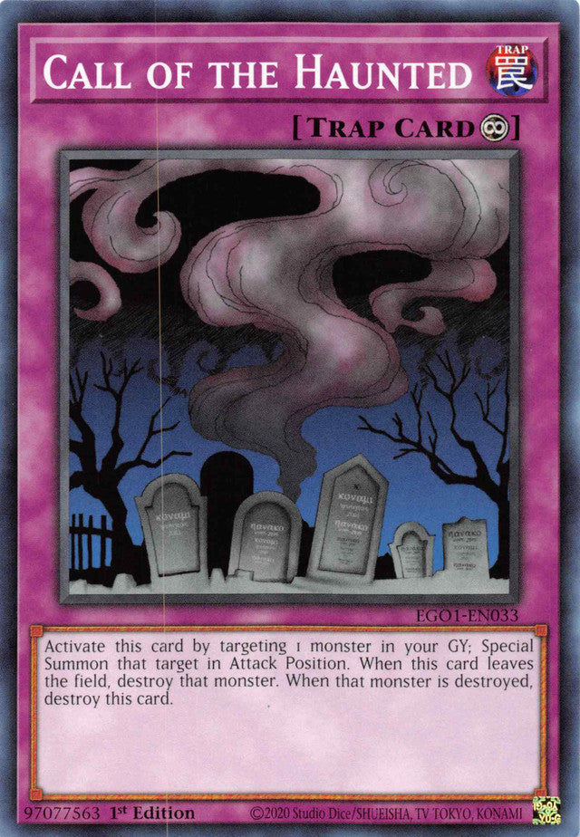 Call of the Haunted [EGO1-EN033] Common Yu-Gi-Oh!