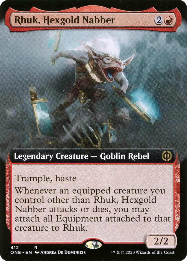 Rhuk, Hexgold Nabber (Extended Art) [Phyrexia: All Will Be One] Magic: The Gathering