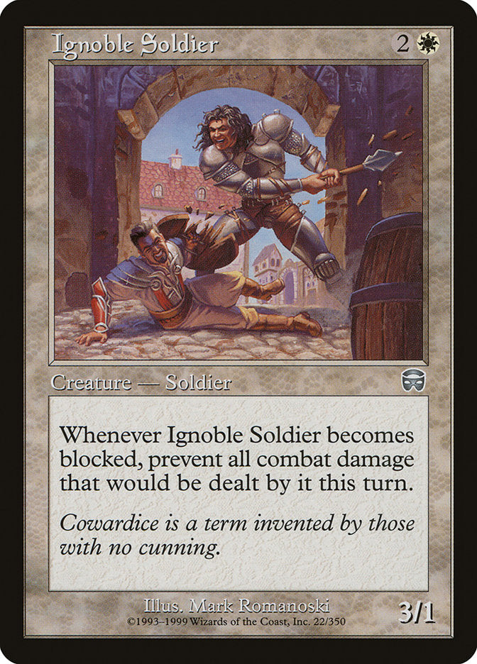 Ignoble Soldier [Mercadian Masques] Magic: The Gathering