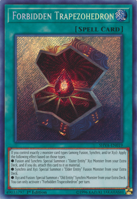 Forbidden Trapezohedron [SHVA-EN019] Secret Rare Yu-Gi-Oh!