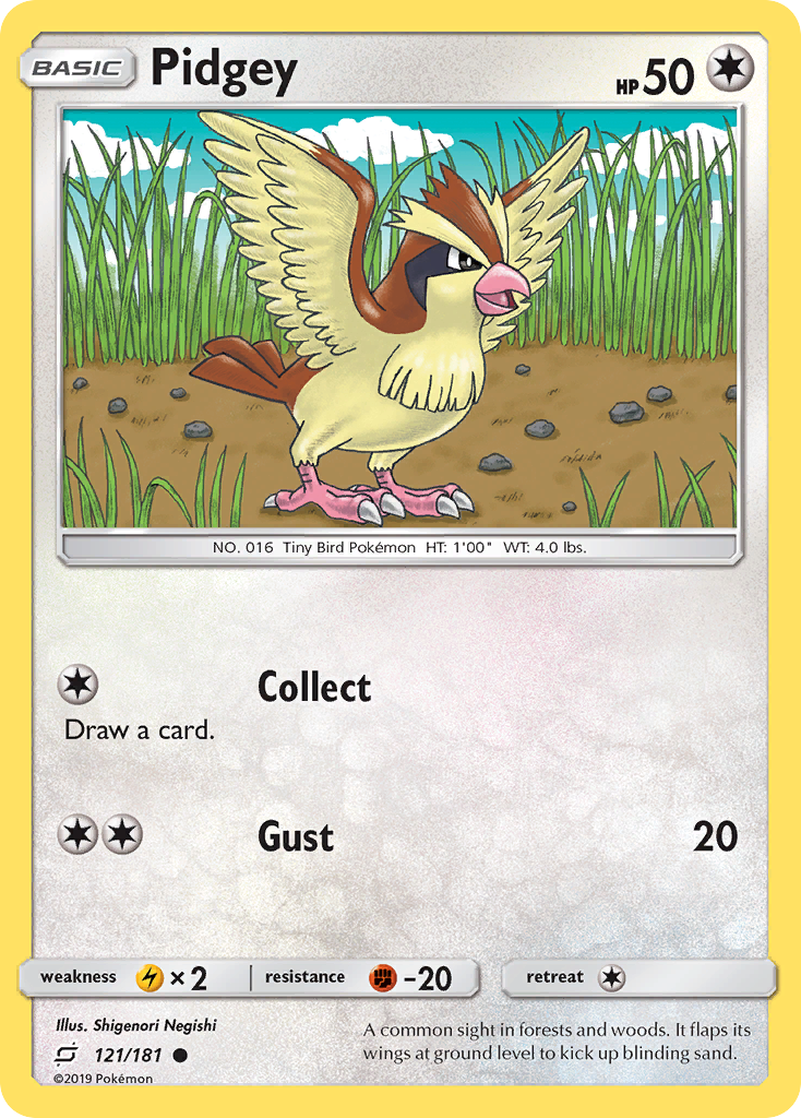 Pidgey (121/181) [Sun & Moon: Team Up] Pokémon