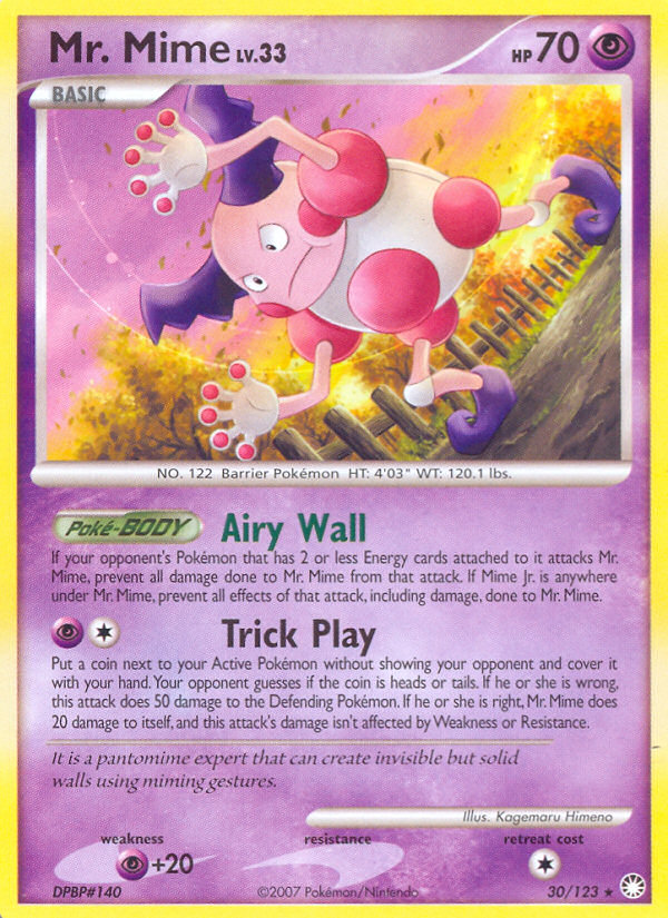 Mr. Mime (30/123) [Diamond & Pearl: Mysterious Treasures] Pokémon