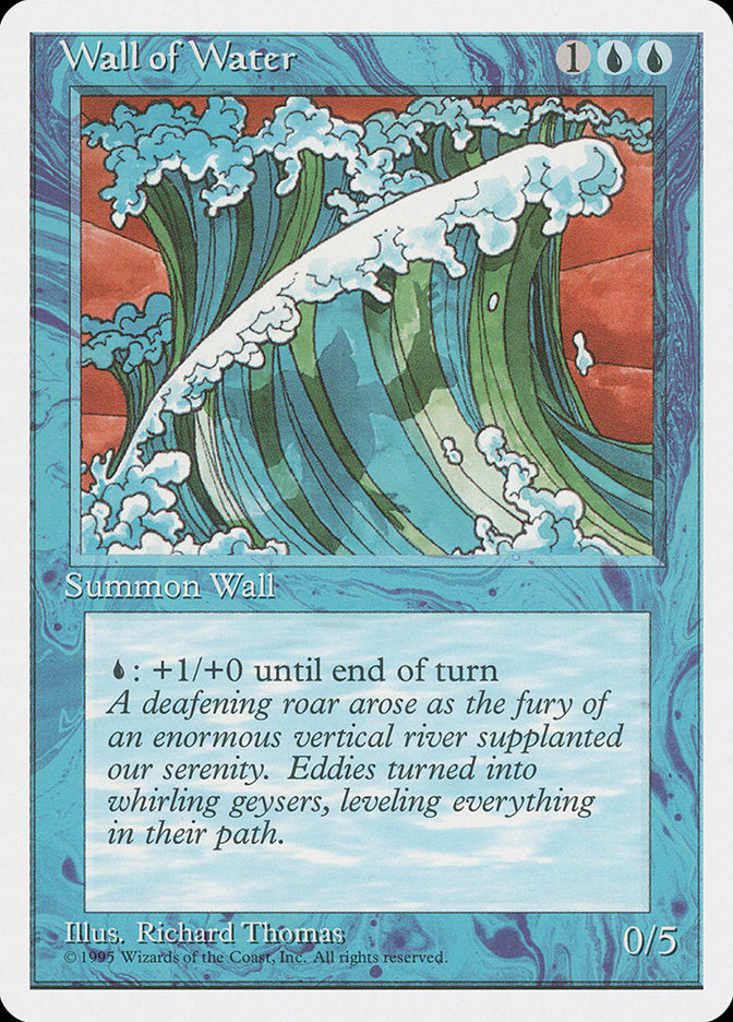 Wall of Water [Fourth Edition] Magic: The Gathering
