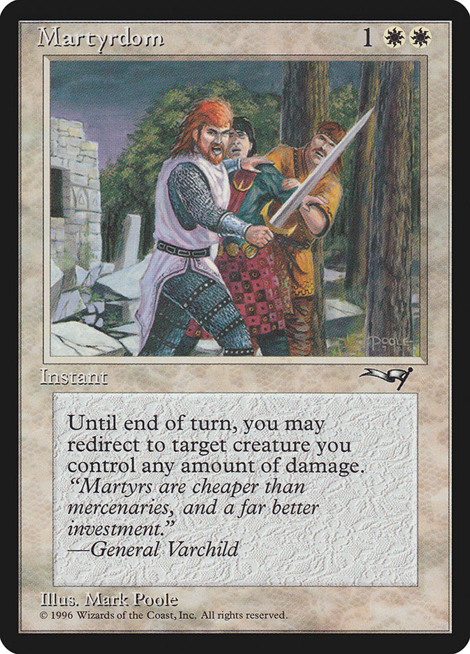 Martyrdom (Sword Drawn) [Alliances] Magic: The Gathering