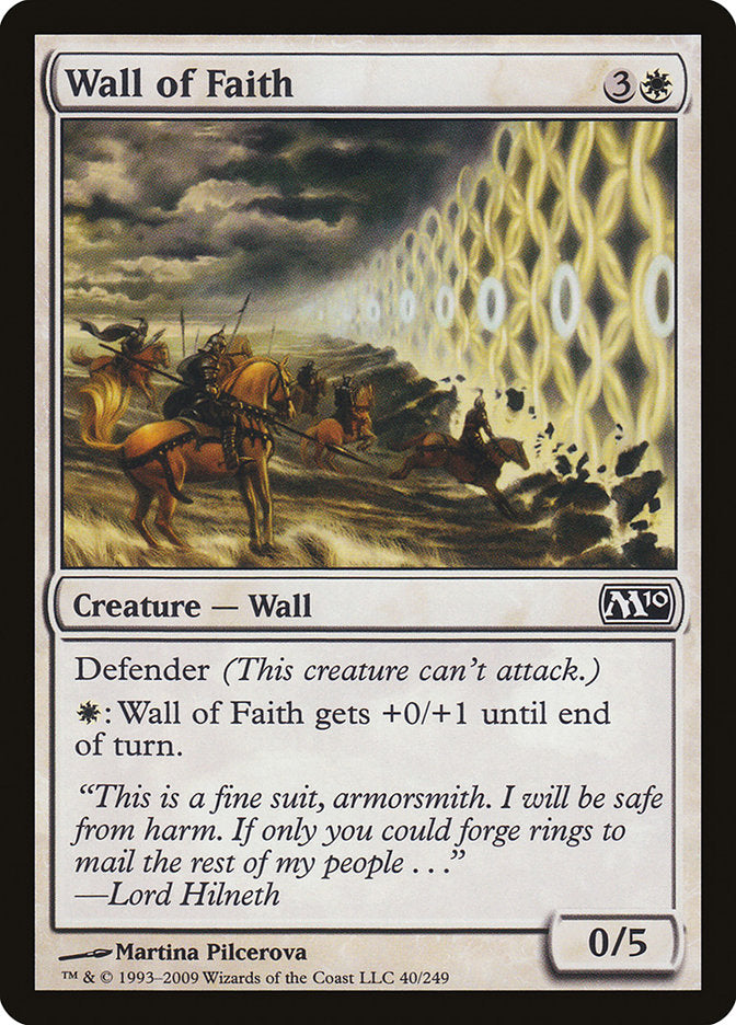 Wall of Faith [Magic 2010] Magic: The Gathering