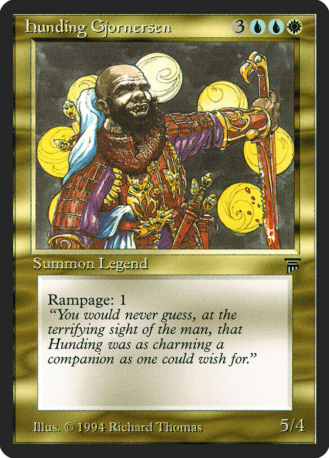 Hunding Gjornersen [Legends] Magic: The Gathering