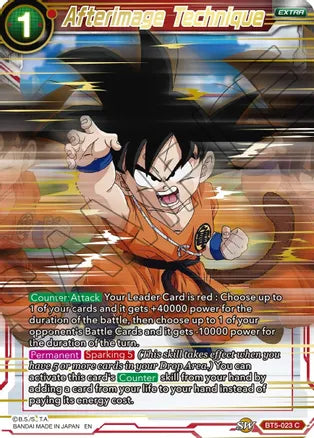 Afterimage Technique (Gold Stamped) (BT5-023) [Mythic Booster] Dragon Ball Super