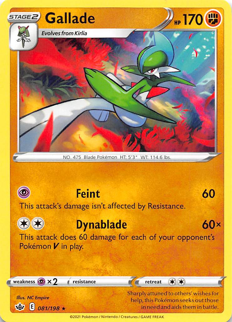 Gallade (081/198) [Sword & Shield: Chilling Reign] Pokémon