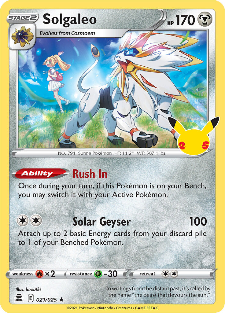 Solgaleo (021/025) [Celebrations: 25th Anniversary] Pokémon