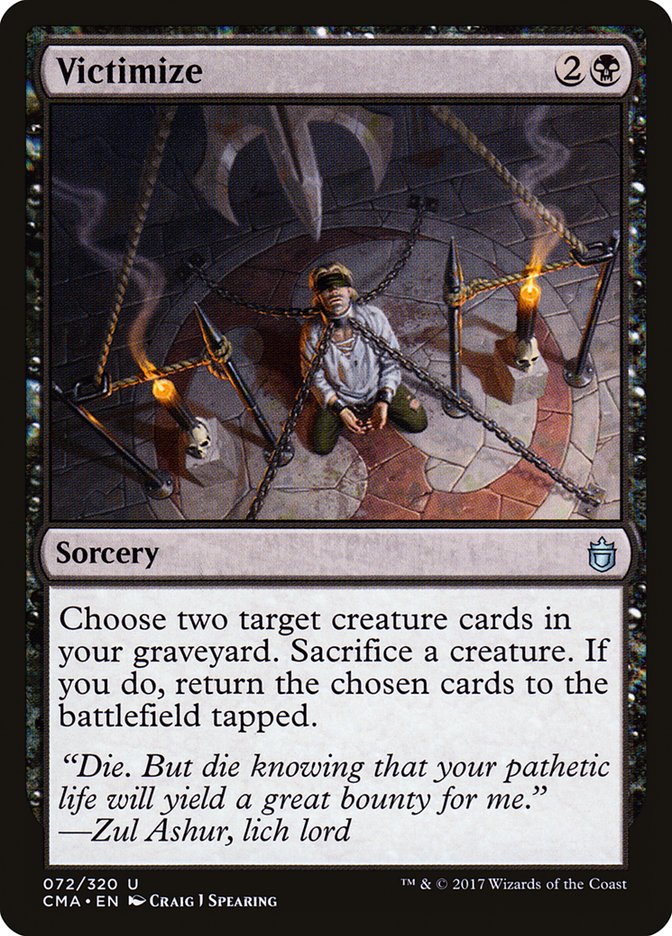 Victimize [Commander Anthology] Magic: The Gathering
