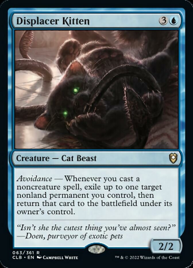 Displacer Kitten [Commander Legends: Battle for Baldur's Gate] Magic: The Gathering