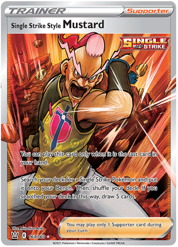 Single Strike Style Mustard (163/163) [Sword & Shield: Battle Styles] Pokémon