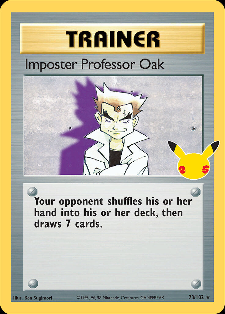Imposter Professor Oak (73/102) [Celebrations: 25th Anniversary - Classic Collection] Pokémon